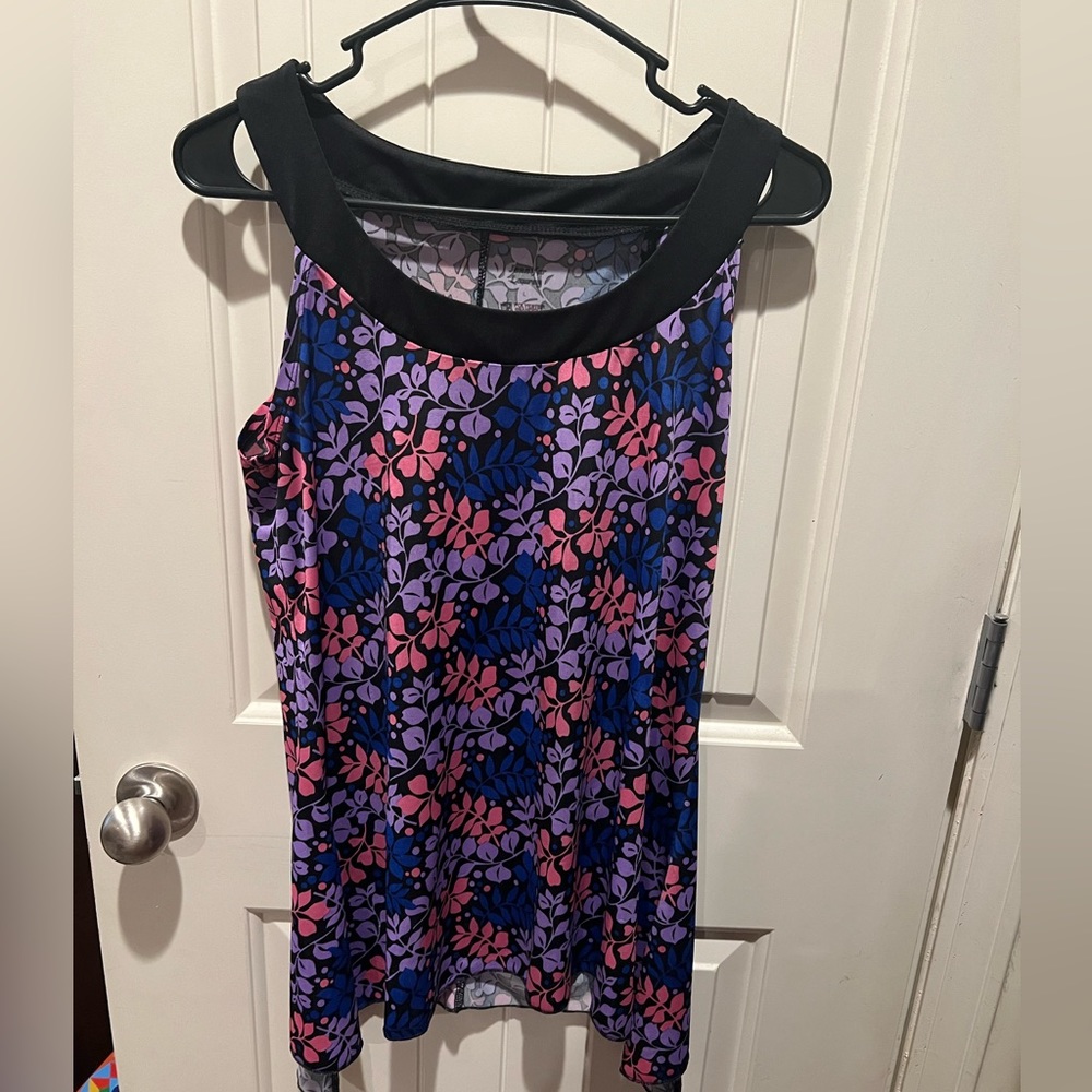 Size large, colorful tank top